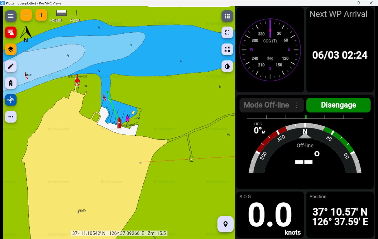 KIP 화면 3: 차트/오토파일럿